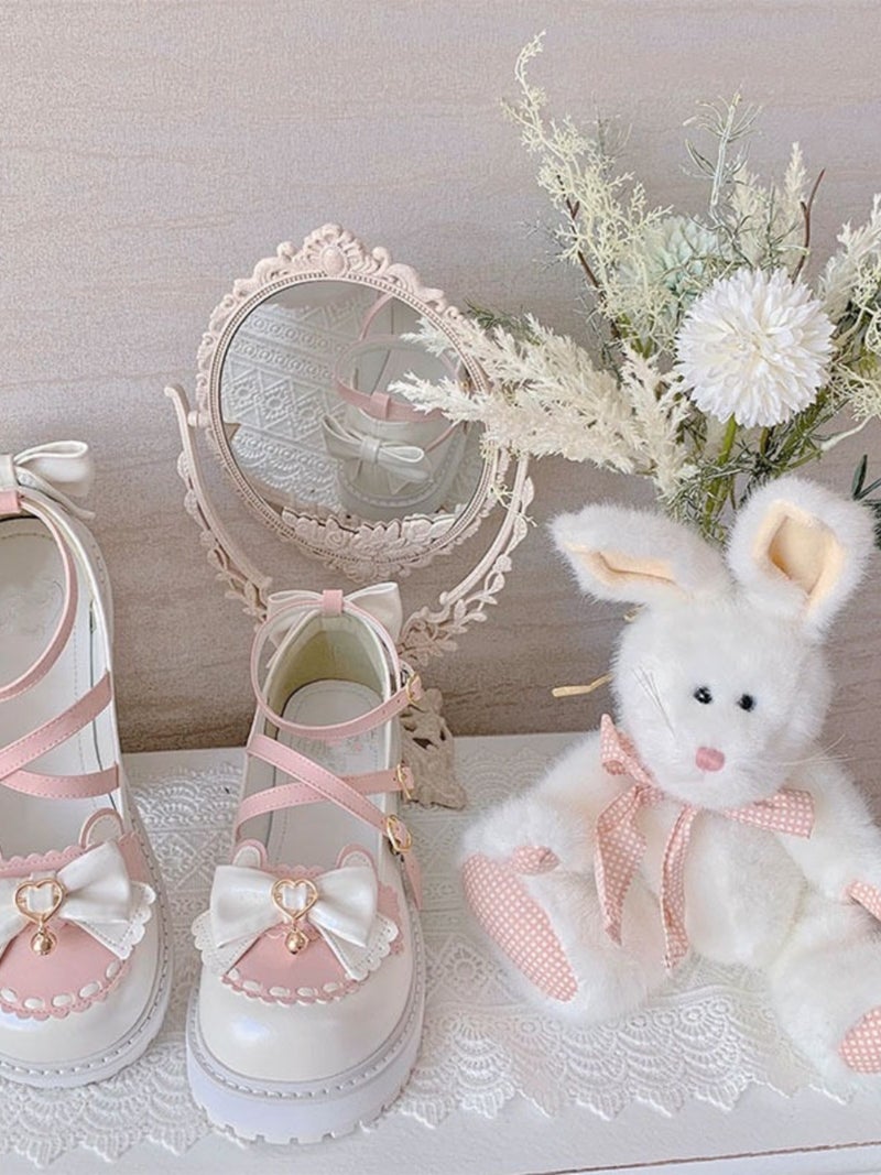 أحذية لوليتا الأميرة بأصابع كبيرة، أحذية جلدية صغيرة، أحذية لوليتا الجامعية، أحذية دمى بأصابع كبيرة، منصة دائرية - Image 2